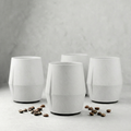 KRUG Kaffeetasse Kaffeebecher kreide-weiß 4er-Set