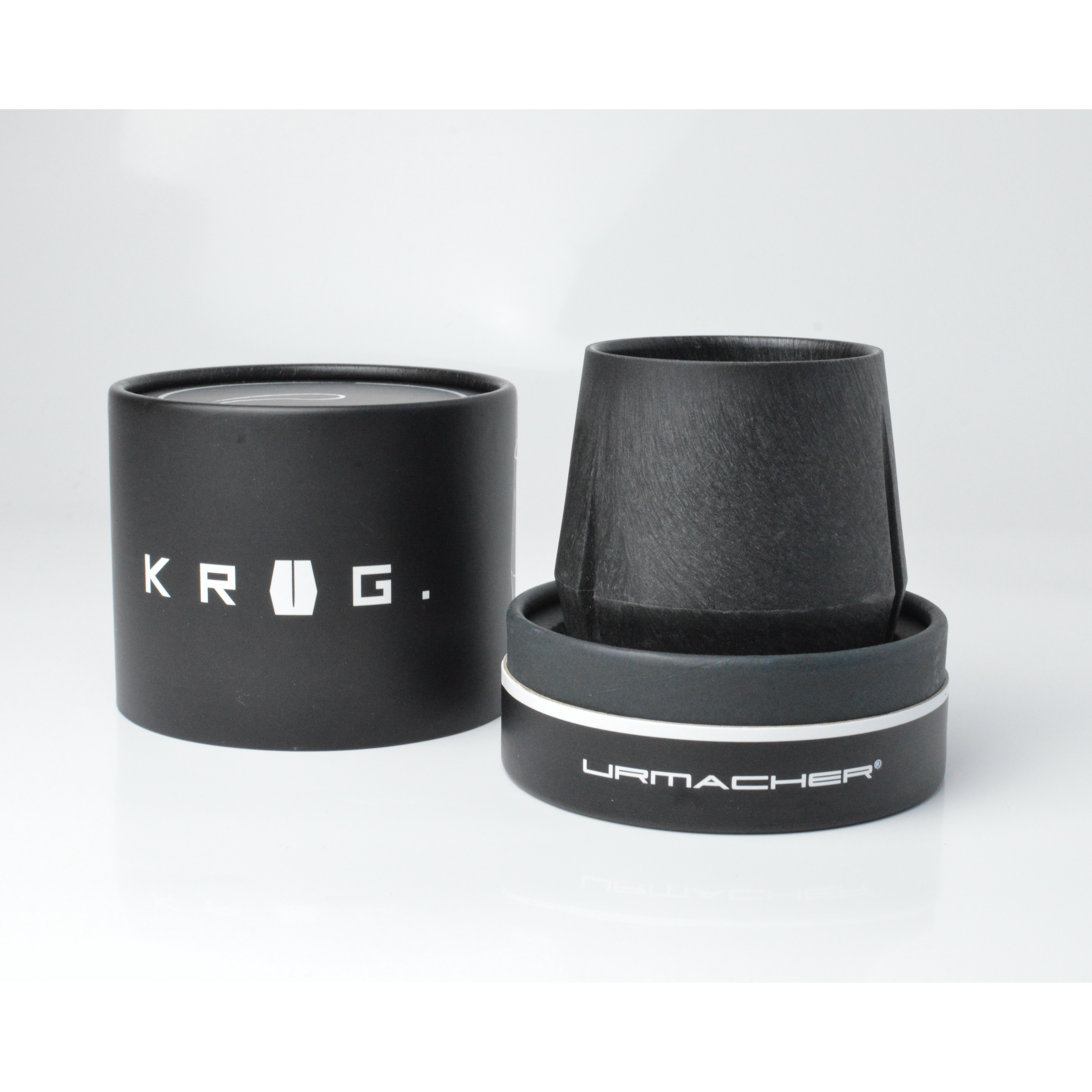 KRUG Kaffeetasse Kaffeebecher schiefer-schwarz mit Verpackung